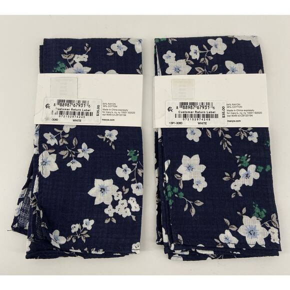 Bow Tie & Pocket Square Bundle - Alfani Laurel Stripe & Bar III Floral Print NEW - Picture 10 of 11